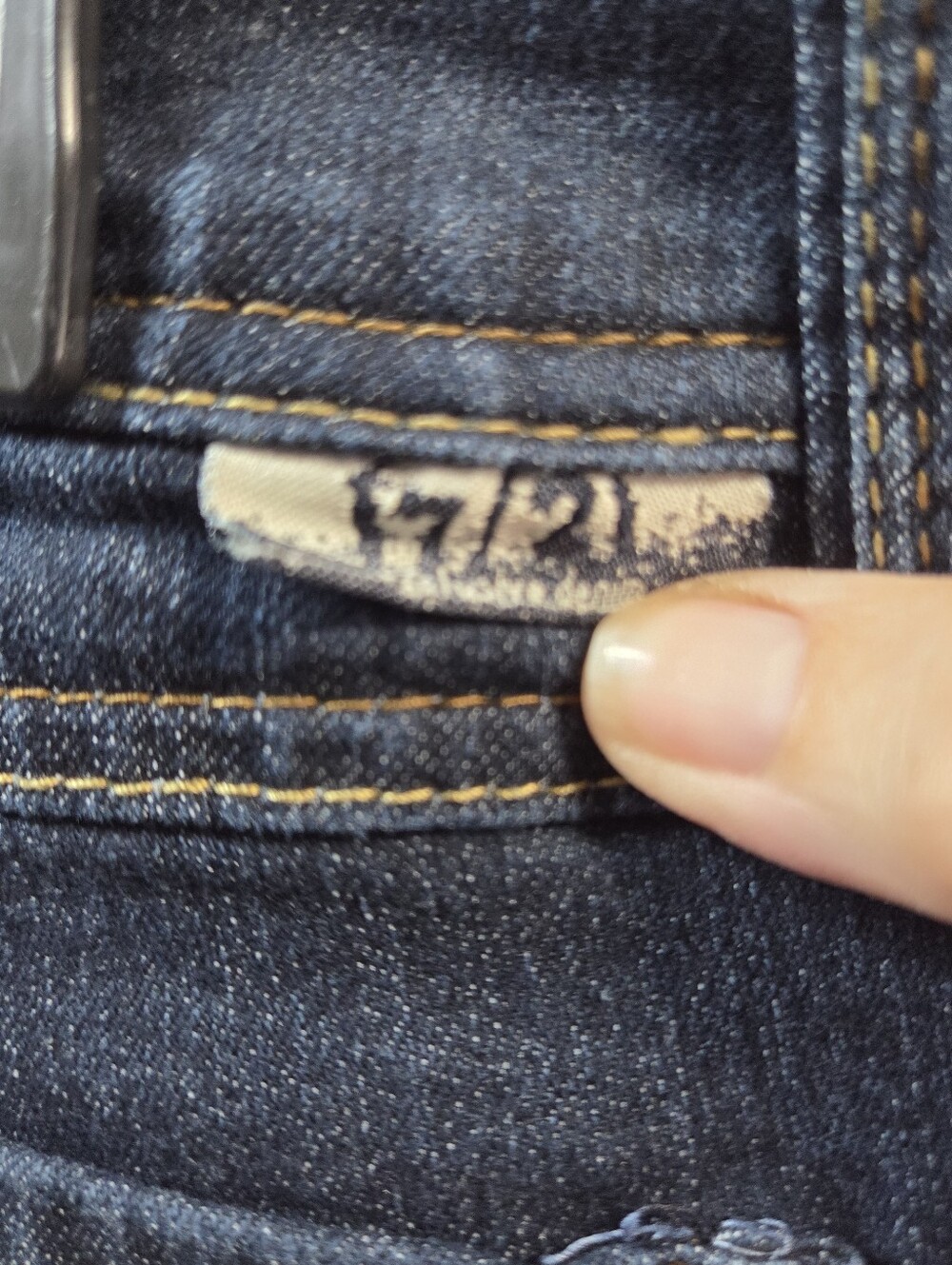 17/21 Exclusive Denim Dark Blue Bootcut Jeans - Picture 5 of 7